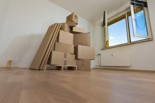 Removal team assisting a local move in Hammersmith