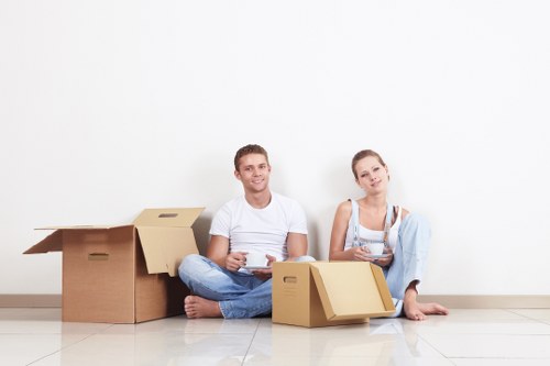 Van loading for a residential or office move in Hammersmith