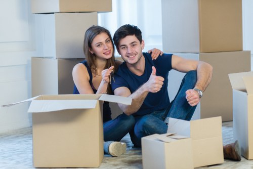 Packing and loading preparation for a Hammersmith house move