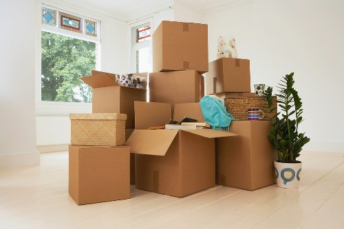 Local removals van supporting a flat move in West London